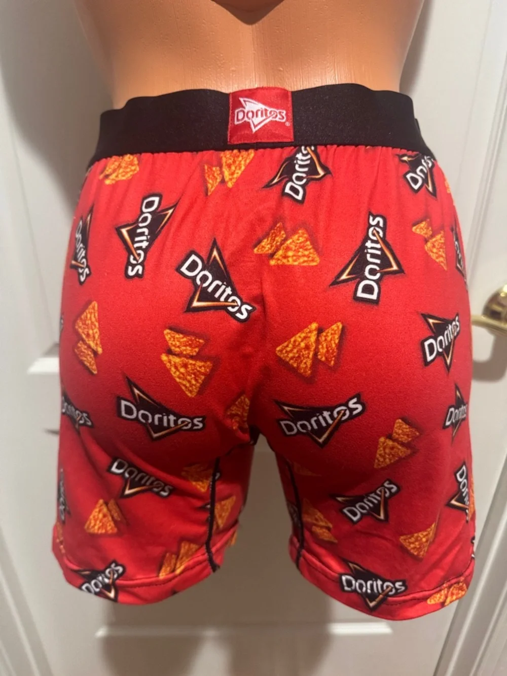 PEPSI CO SWAG DORITOS Men’s Brief Shorts M Medium Red Black $20 NWOT